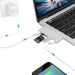 Dock chia cổng USB-C sang HDMI, đầu đọc thẻ, thông số: 5 trong 1 màu xám, 5 trong 1 màu bạc, 6 trong 1 màu xám, 6 trong 1 màu bạc