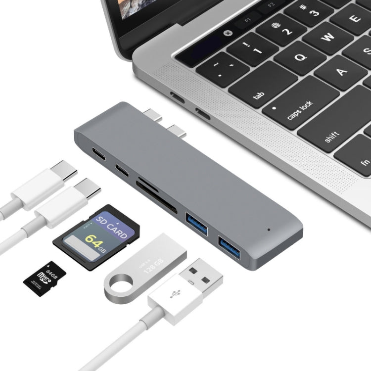 Dock chia cổng USB-C sang HDMI, đầu đọc thẻ, thông số: 5 trong 1 màu xám, 5 trong 1 màu bạc, 6 trong 1 màu xám, 6 trong 1 màu bạc