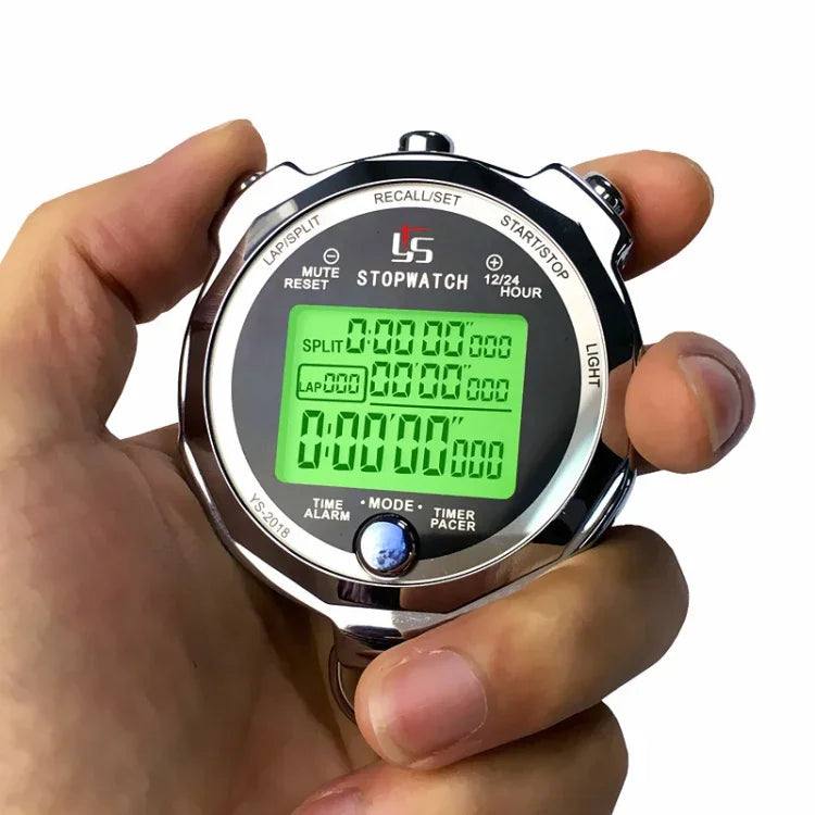 Đồng hồ bấm giờ luyện tập chạy YS, kim loại phát sáng, kiểu:, bộ nhớ 100, bộ nhớ 200