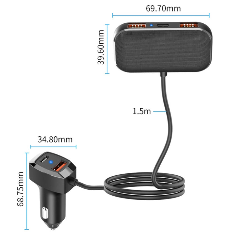 5 In 1 Mobile Phone Fast Recharge Car Charger, SC02