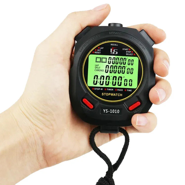 Đồng hồ bấm giờ huấn luyện trọng tài hiển thị 3 hàng phát sáng YS, Kiểu:, YS-1010 10 bộ nhớ, YS-1030 30 bộ nhớ, YS-1060 60 bộ nhớ, YS-1100 100 bộ nhớ