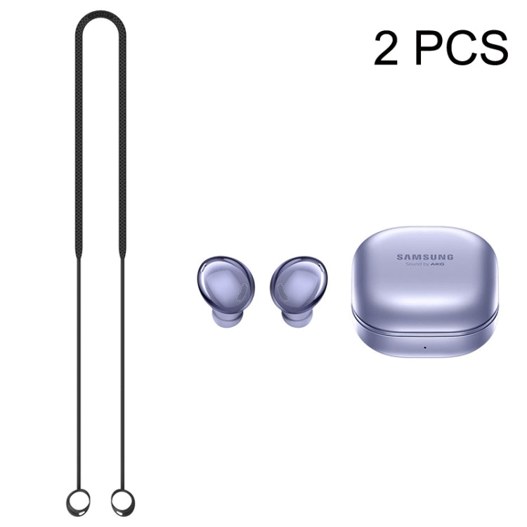 2 cái Dây silicon chống mất tai nghe Bluetooth cho Samsung Galaxy Buds Pro, Đen, Xanh Dương, Đỏ, Trắng