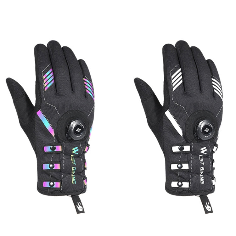 Găng tay xe đạp WEST BIKING dài ngón thoáng khí tự khóa có khóa cài, M, L, XL, 2XL