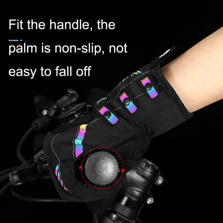 Găng tay xe đạp WEST BIKING dài ngón thoáng khí tự khóa có khóa cài, M, L, XL, 2XL
