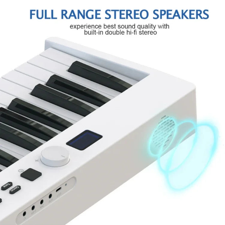 Đàn piano điện gấp gọn thông minh 88 phím, phích cắm EU