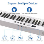 Đàn piano điện gấp gọn thông minh 88 phím, phích cắm EU