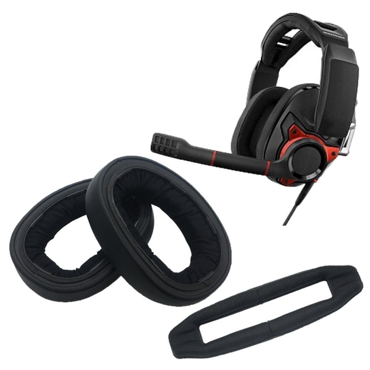 2 cái Khung Đầu Bịt tai cho Sennheiser GSP600 GSP500 GSP670, Kiểu:, Khung Đầu, Da Cừu, Vải Lưới, Gel Đá, Nanosplicing