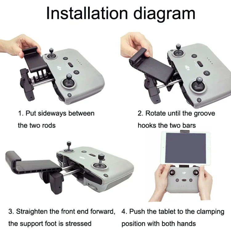Giá Đỡ Mở Rộng Máy Tính Bảng Điều Khiển Từ Xa Cho DJI Mavic 3 / Air 2 / Air 2S / Mini 2, Kiểu:, Nhỏ, Lớn, Lớn + Dây Apple, Lớn + Dây Type-c, Lớn + Dây Micro