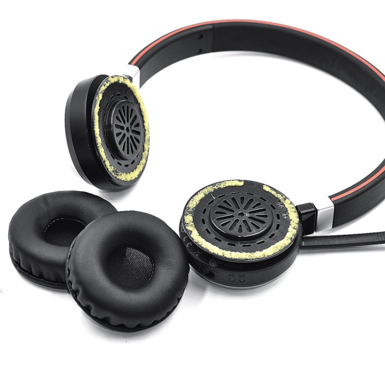 1 cặp Bịt tai cho Jabra Evolve 20 20SE 30 30II 40 65 65+, Chính hãng, Da Protein