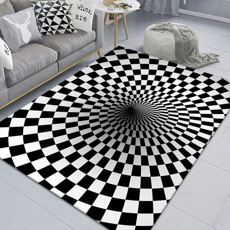 Thảm phòng khách hình chữ nhật 3D nổi, họa tiết hình học, kích thước 40x60cm, 50x80cm, 60x90cm, 80x120cm, 80x160cm, 120x160cm, 140x200cm