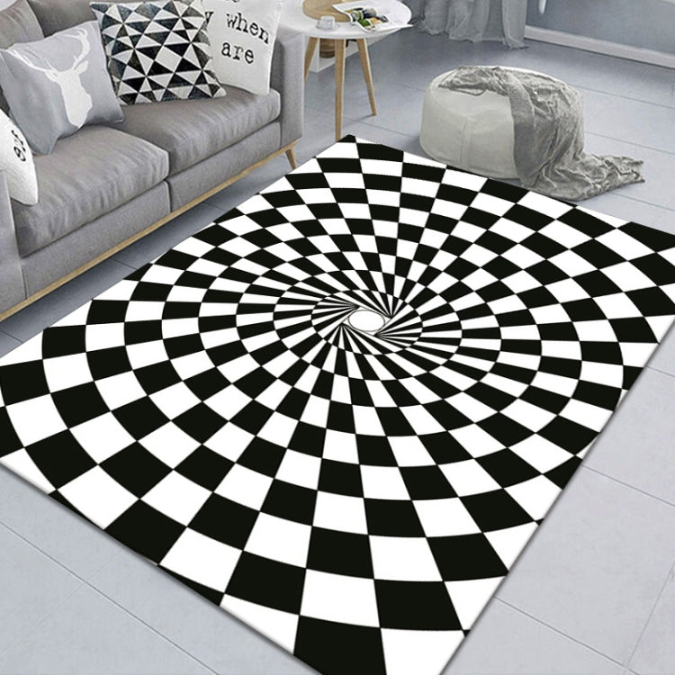 Thảm phòng khách hình chữ nhật 3D nổi, họa tiết hình học, kích thước 40x60cm, 50x80cm, 60x90cm, 80x120cm, 80x160cm, 120x160cm, 140x200cm
