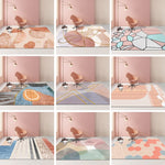 Thảm Phòng Khách Hình Học Trừu Tượng Hiện Đại, Đệm Bàn Cà Phê, 50x80cm, 60x90cm