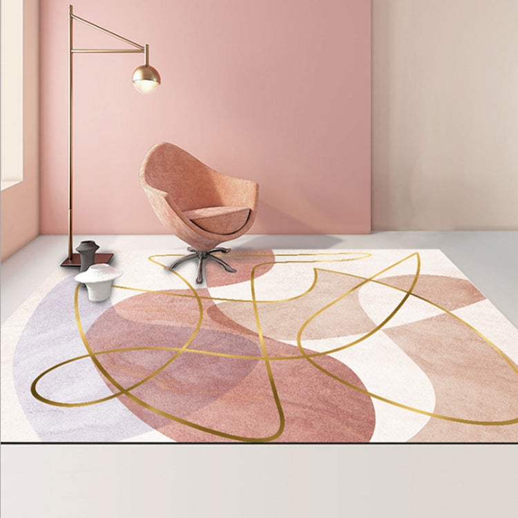 Thảm Phòng Khách Hình Học Trừu Tượng Hiện Đại, Đệm Bàn Cà Phê, 50x80cm, 60x90cm