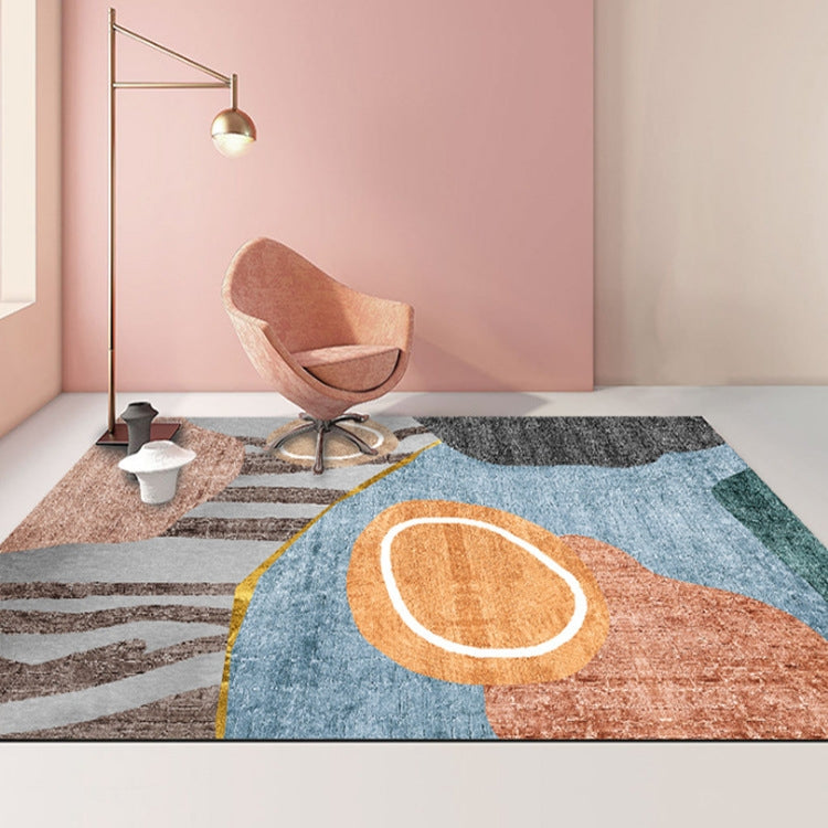 Thảm Phòng Khách Hình Học Trừu Tượng Hiện Đại, Đệm Bàn Cà Phê, 50x80cm, 60x90cm