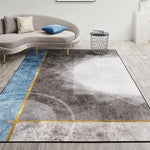 Thảm Phòng Khách Hình Học Trừu Tượng Hiện Đại, Đệm Bàn Cà Phê, 50x80cm, 60x90cm