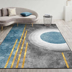 Thảm Phòng Khách Hình Học Trừu Tượng Hiện Đại, Đệm Bàn Cà Phê, 80x120cm, 80x160cm