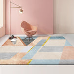 Thảm Phòng Khách Hình Học Trừu Tượng Hiện Đại, Đệm Bàn Cà Phê, 140x200cm