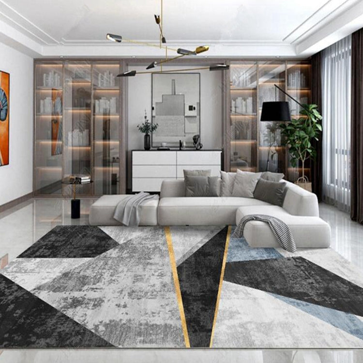 Thảm Phòng Khách Hình Học Trừu Tượng Hiện Đại, Đệm Bàn Cà Phê, 140x200cm
