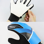Găng tay thủ môn bóng đá trẻ em bằng latex chống va đập, size 5, 6, 7