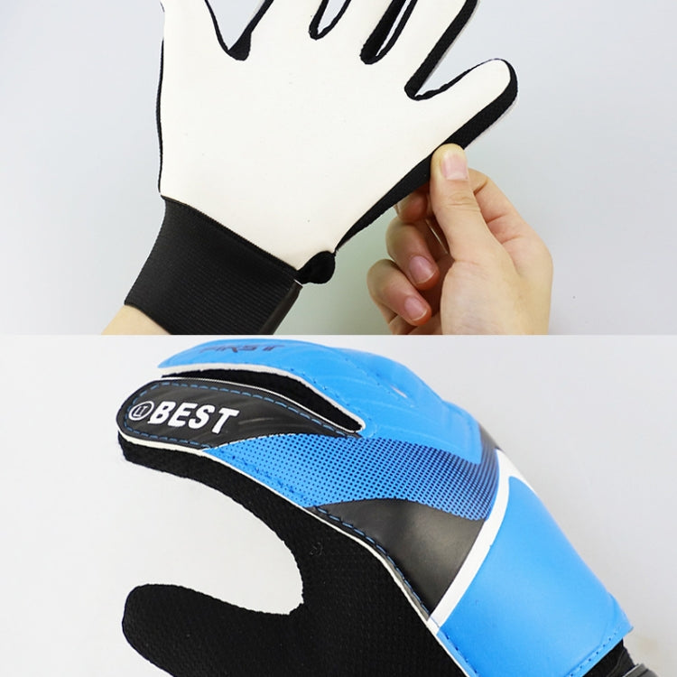 Găng tay thủ môn bóng đá trẻ em bằng latex chống va đập, size 5, 6, 7
