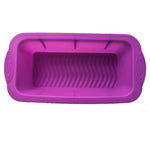 Khuôn bánh pizza silicon dài, khuôn bánh dài (màu tím), dài (màu đỏ), dài (màu xanh)