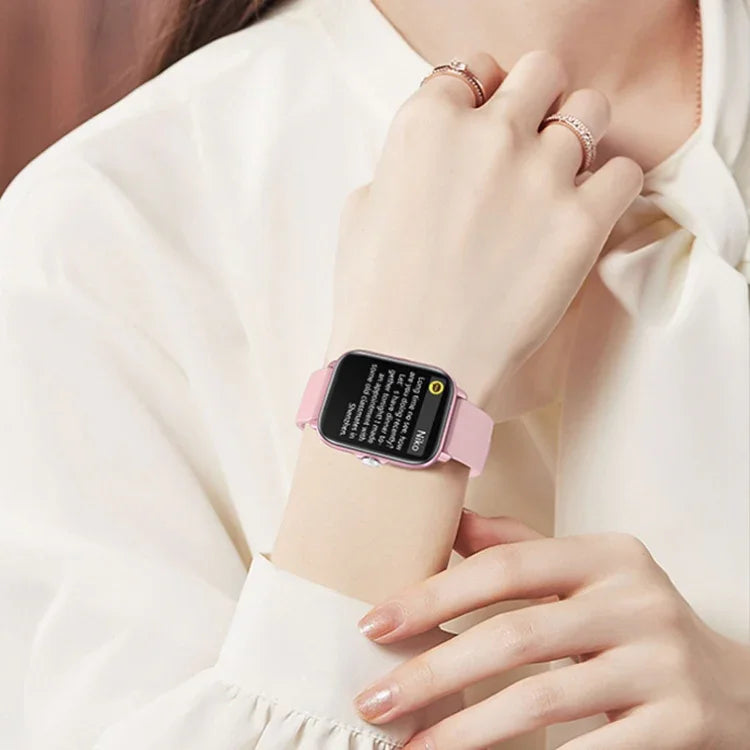 Đồng hồ thông minh Bluetooth LOANIY Y22 theo dõi nhịp tim, màu hồng, đen, vàng, xám bạc