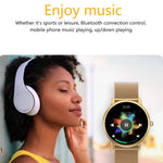 Đồng hồ thông minh Bluetooth LOANIY Y86 màn hình 1.43 inch theo dõi nhịp tim, thép vàng, thép đen