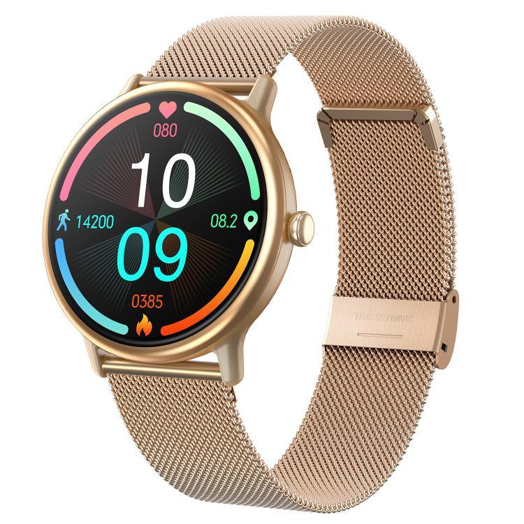 Đồng hồ thông minh Bluetooth LOANIY Y86 màn hình 1.43 inch theo dõi nhịp tim, thép vàng, thép đen