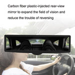 CZC-255 Carbon Fiber Indoor Rearview Mirror Modified Suction Cup Endoscope Auxiliary Mirror, CZC-255(White Mirror)
