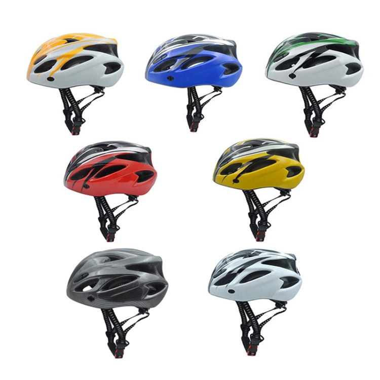 Mũ bảo hiểm xe đạp unisex liền khối, màu vàng đen, đỏ đen, trắng đen, trắng đen xanh, sợi đen, trắng cam, xanh đen