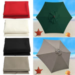 Vải thay thế dù che nắng polyester hình tròn cho vườn, Đường kính 2m 6 nan, Đường kính 2.7m 6 nan, Đường kính 3m 6 nan