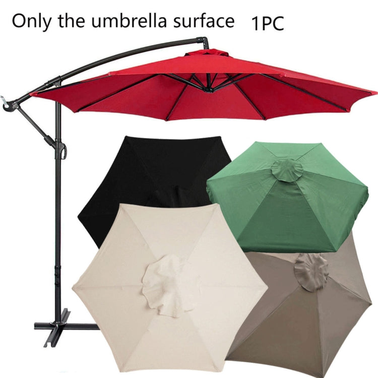 Vải thay thế dù che nắng polyester hình tròn cho vườn, Đường kính 2m 6 nan, Đường kính 2.7m 6 nan, Đường kính 3m 6 nan