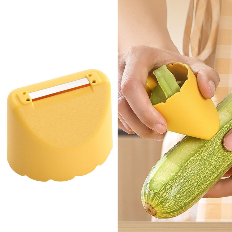 Dụng cụ gọt hoa quả bằng thép không gỉ chống bắn nước nhà bếp, 5 chiếc màu vàng chanh, 5 chiếc màu xanh táo