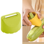 Dụng cụ gọt hoa quả bằng thép không gỉ chống bắn nước nhà bếp, 5 chiếc màu vàng chanh, 5 chiếc màu xanh táo
