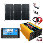 Bộ biến tần hệ thống năng lượng mặt trời 30A điều khiển + tấm pin mặt trời 18W 12V, thông số:, Đen 12V sang 110V, Đen 12V sang 220V, Vàng 12V sang 110V, Vàng 12V sang 220V