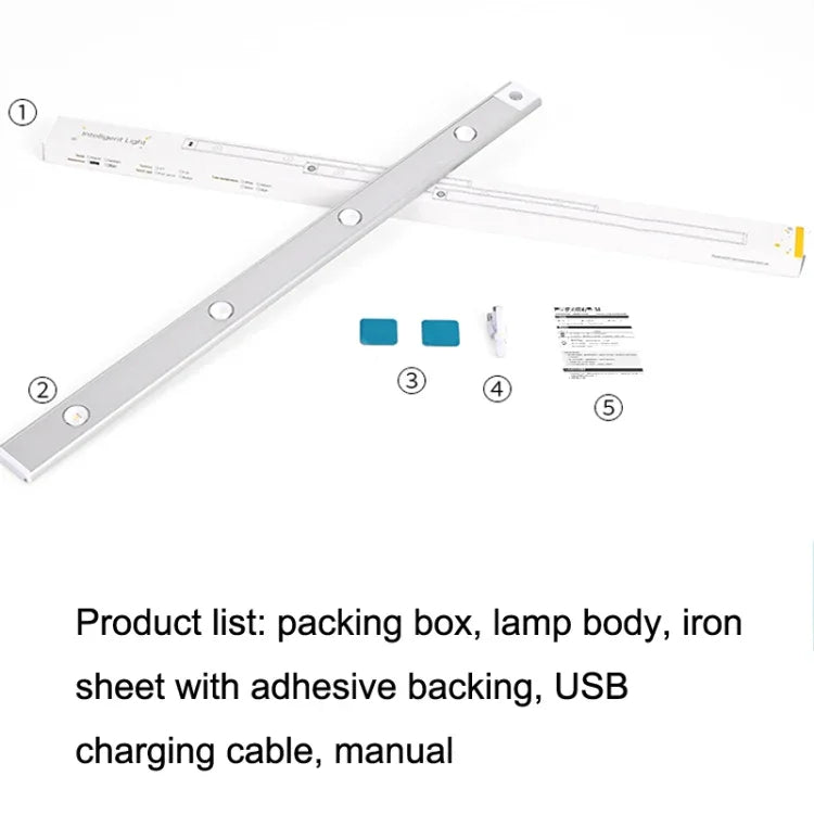 Thanh đèn cảm biến cơ thể người LED siêu mỏng thông minh, chiều dài:, 30cm, 40cm