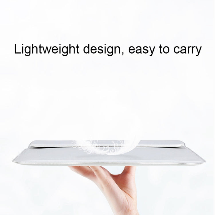 Túi lót da PU cho laptop có chức năng dựng đứng, 13,3 inch, 14,1-15,4 inch