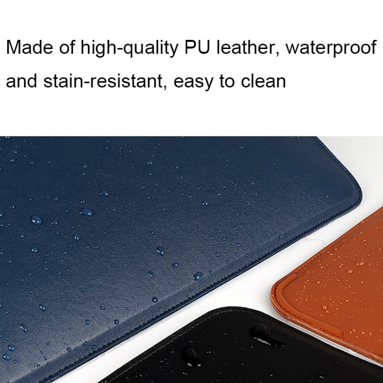 Túi lót da PU cho laptop có chức năng dựng đứng, 13,3 inch, 14,1-15,4 inch