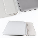 Túi lót da PU cho laptop có chức năng dựng đứng, 13,3 inch, 14,1-15,4 inch