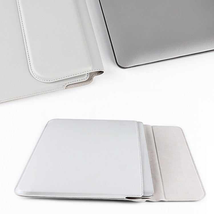 Túi lót da PU cho laptop có chức năng dựng đứng, 13,3 inch, 14,1-15,4 inch