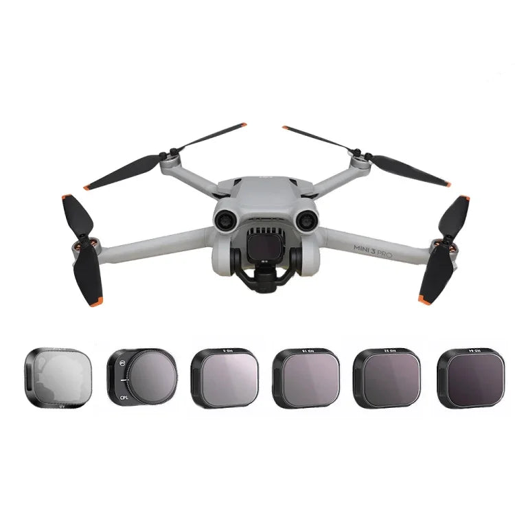 Phụ kiện bộ lọc điều chỉnh hợp kim nhôm RCSTQ cho DJI Mini 3 Pro, kiểu: UV+CPL+ND8+ND16+ND32+ND64 6 trong 1, CPL, ND8, ND16, ND32, ND64, bộ 4 trong 1, bộ 6 trong 1