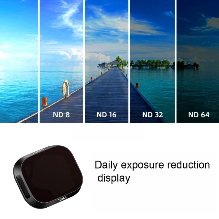 Phụ kiện bộ lọc điều chỉnh hợp kim nhôm RCSTQ cho DJI Mini 3 Pro, kiểu: UV+CPL+ND8+ND16+ND32+ND64 6 trong 1, CPL, ND8, ND16, ND32, ND64, bộ 4 trong 1, bộ 6 trong 1