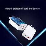 Bộ sạc GaN 30W hai cổng RCSTQ cho DJI Mini 2/Mini 3 Pro, bộ sạc GaN cho DJI Mini 2
