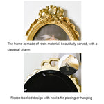 Khung ảnh trang trí nhà phong cách cổ điển giả gỗ, Kích thước:, Vuông-6 inch, Vuông-7 inch, Vòm-6 inch, Vòm-7 inch, Bầu dục-6 inch, Bầu dục-7 inch, Hộp tròn nơ, Mẫu A, Mẫu B