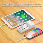 Bộ sạc đa cổng USB sạc nhanh điện thoại di động Bộ chuyển đổi nhanh đa năng, 10 cổng phích cắm Mỹ, 10 cổng phích cắm EU, 4 cổng phích cắm Mỹ, 4 cổng phích cắm EU
