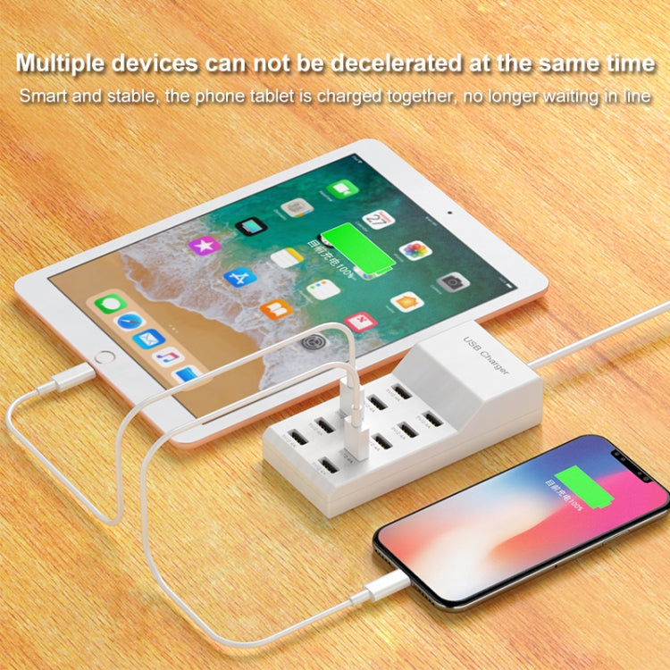 Bộ sạc đa cổng USB sạc nhanh điện thoại di động Bộ chuyển đổi nhanh đa năng, 10 cổng phích cắm Mỹ, 10 cổng phích cắm EU, 4 cổng phích cắm Mỹ, 4 cổng phích cắm EU