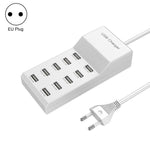 Bộ sạc đa cổng USB sạc nhanh điện thoại di động Bộ chuyển đổi nhanh đa năng, 10 cổng phích cắm Mỹ, 10 cổng phích cắm EU, 4 cổng phích cắm Mỹ, 4 cổng phích cắm EU