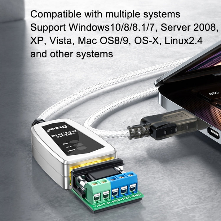 Bộ chuyển đổi công nghiệp USB sang RS485/422 DTECH DT-5119 dài 0.5m, DT-5119 0.5m