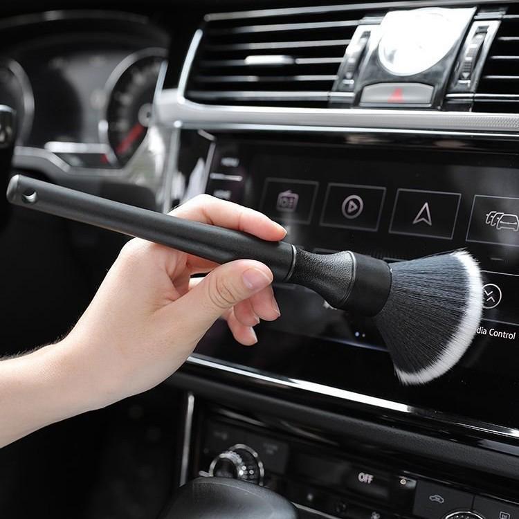 Car Details Soft Bristle Interior Brush Crevice Cleaning Brush, Style:, Short Black Handle, Long Black Handle, Short Red Handle, Long Red Handle, Short Blue Handle, Long Blue Handle