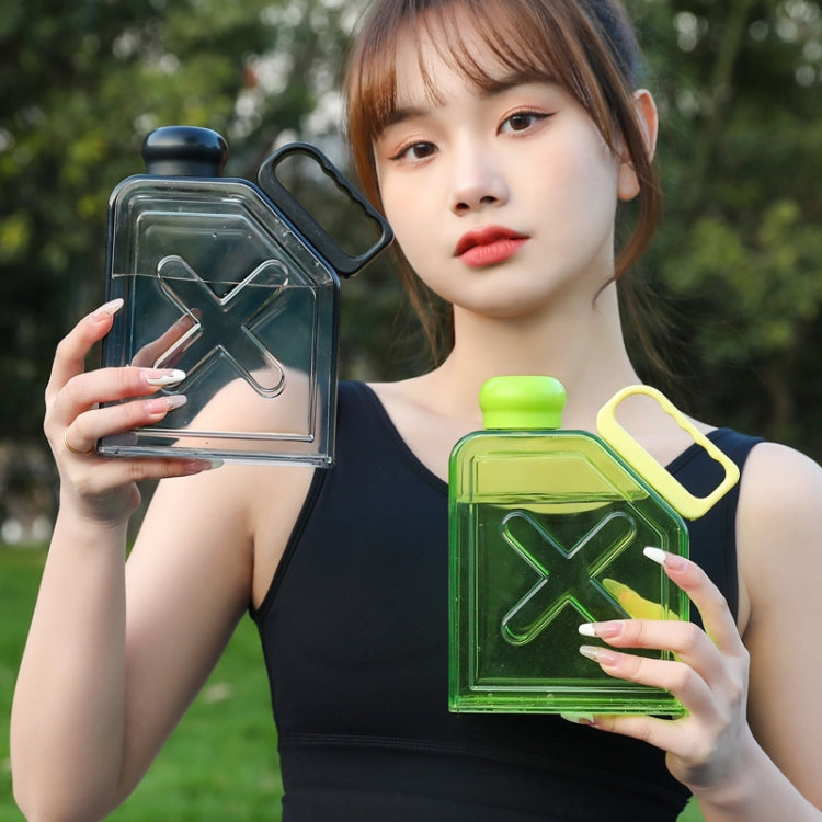 Cốc nước thể thao nhựa vuông dung tích lớn có tay cầm, Màu đỏ vuông, Tím vuông, Xanh lá vuông, Xanh dương vuông, Đen vuông